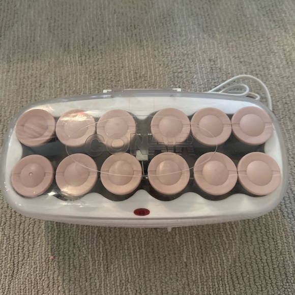 Conair Xtreme Big Curls Hairsetter 12 Rollers  Model CHV12XN WORKS Pink Gray - Picture 1 of 4